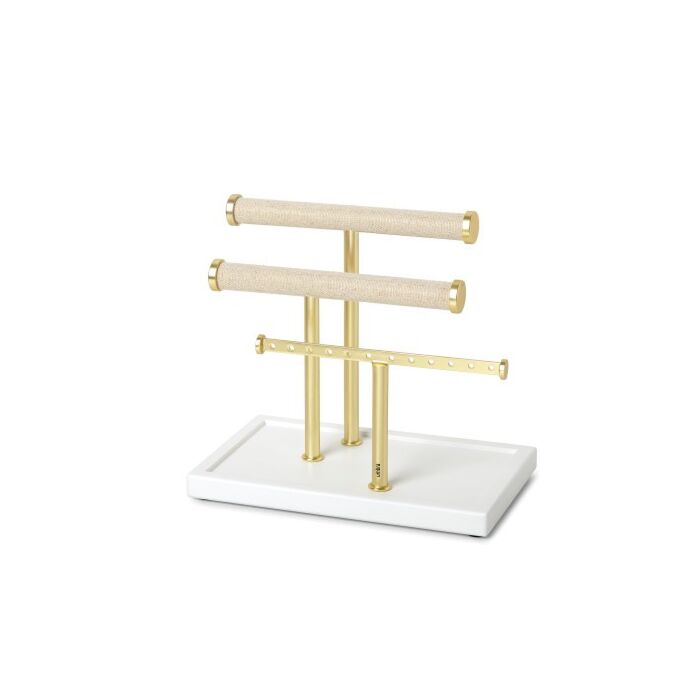 Umbra - Trigem Bracelet Bar - White/Brass
